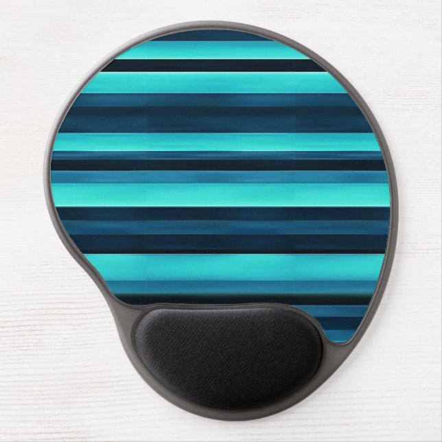 🖱️ Blue Striped Mouse Pad For Office Comfort 💙 (Front)