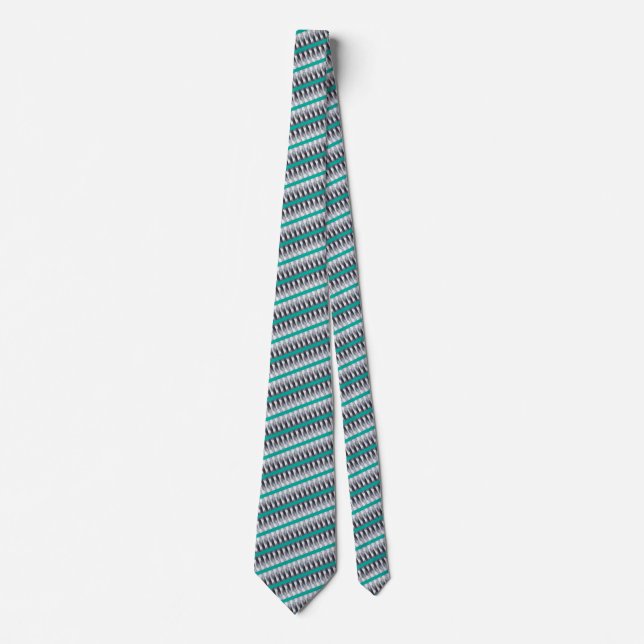 Blue Striped Neck Tie (Front)
