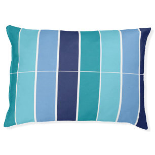 Blue Striped Pet Bed