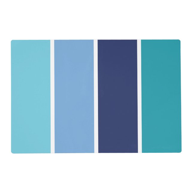 Blue Striped Placemat (Front)