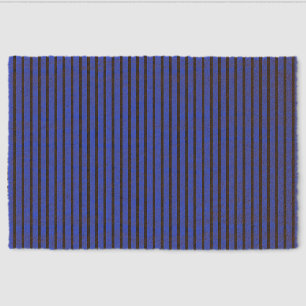 Blue Striped texture Fiber Doormat