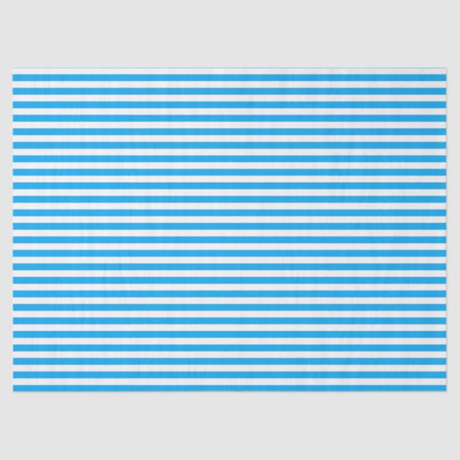 Blue Striped Tissue Paper (Front)