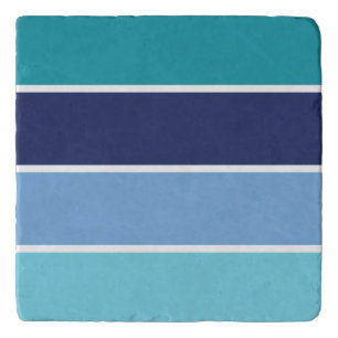 Blue Striped Trivet