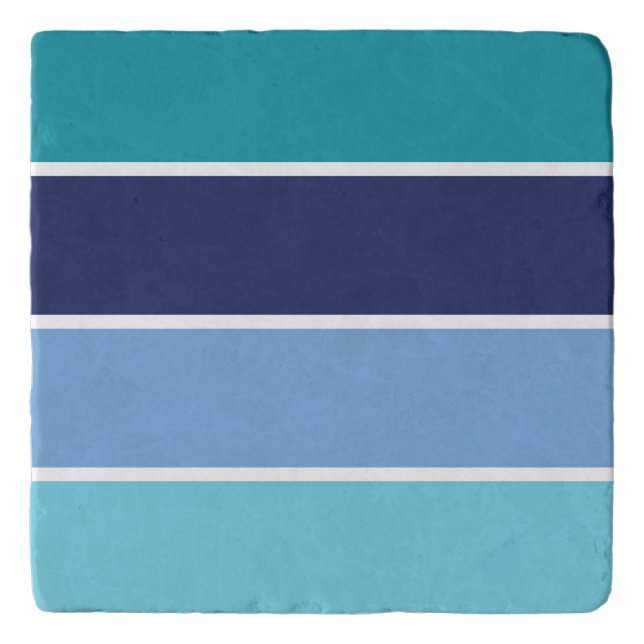 Blue Striped Trivet (Front)