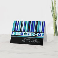 Blue Stripes Administrative Professionals Day Card