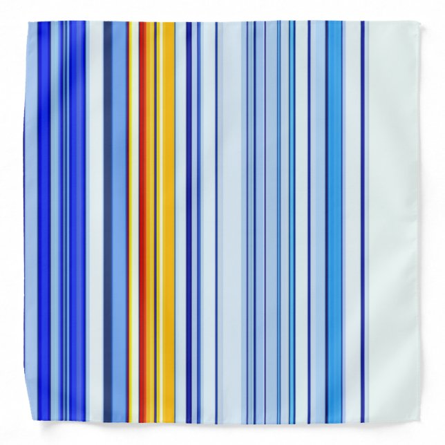 Blue Stripes Bandana (Front)