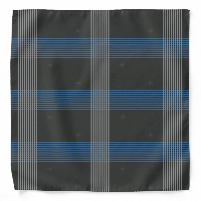 Blue Stripes Bandana (Front)