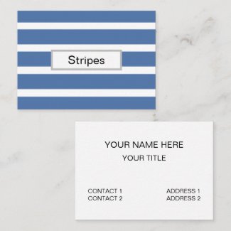 Blue Stripes Business Card