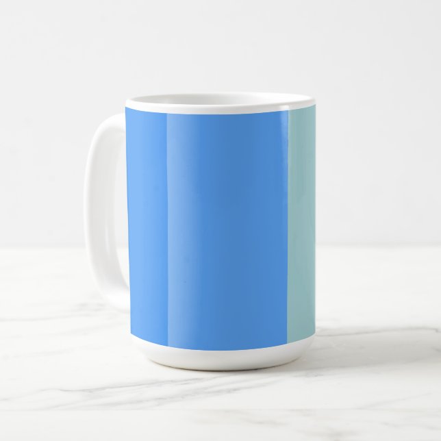 Blue Stripes Coffee Mug (Front Left)