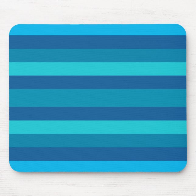 Blue Stripes custom mousepad (Front)