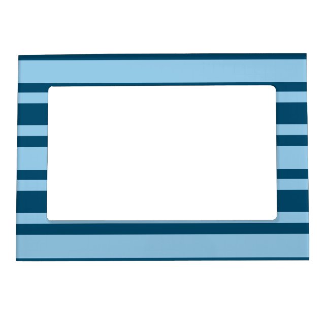 Blue Stripes custom picture frame (Front)