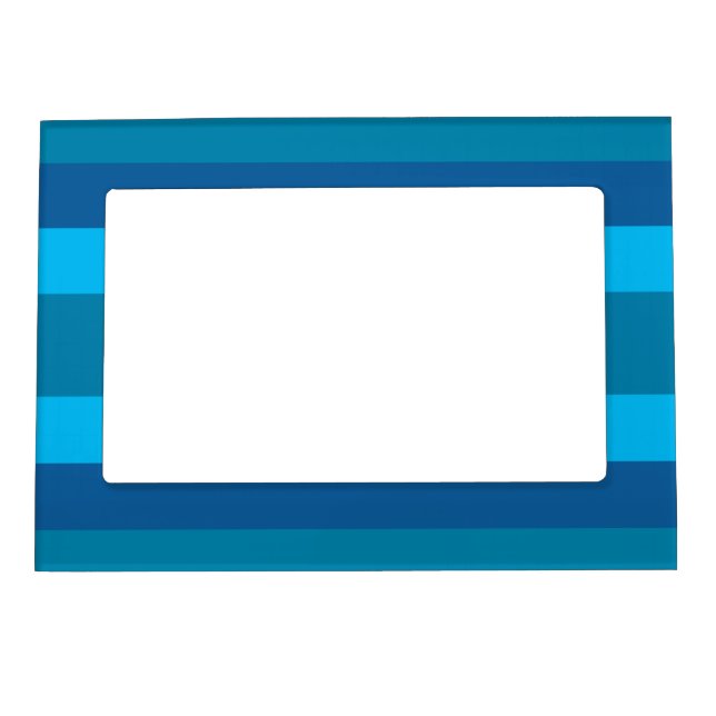 Blue Stripes custom picture frame (Front)