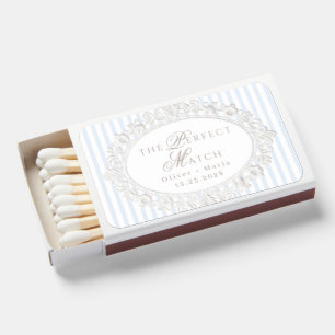 Blue Stripes Doily Lace Perfect match Wedding