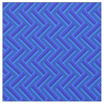 Blue stripes double weave pattern fabric
