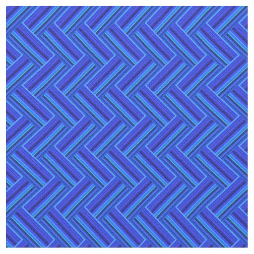 Blue stripes double weave pattern fabric