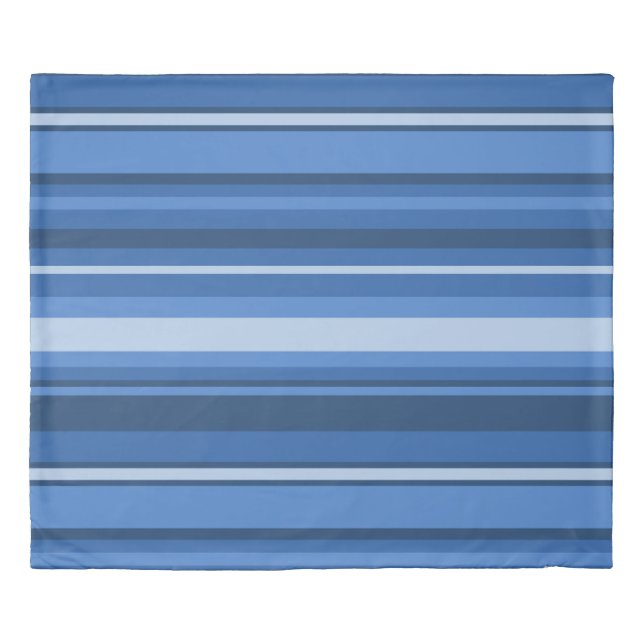 Blue stripes duvet cover (Front)