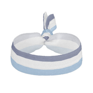 Blue Stripes Elastic Hair Tie