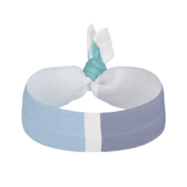 Blue Stripes Elastic Hair Tie (Front)