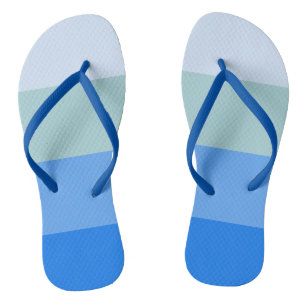 Blue Stripes Flip Flops
