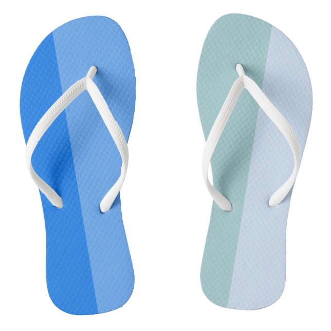 Blue Stripes Flip Flops (Footbed)
