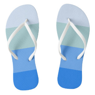 Blue Stripes Flip Flops