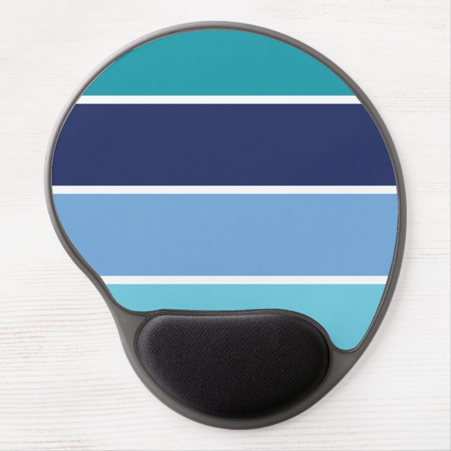 Blue Stripes Gel Mouse Pad (Front)