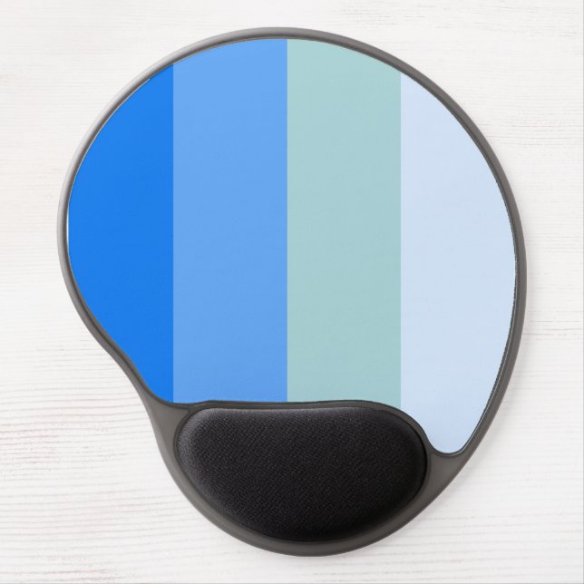Blue Stripes Gel Mouse Pad (Front)