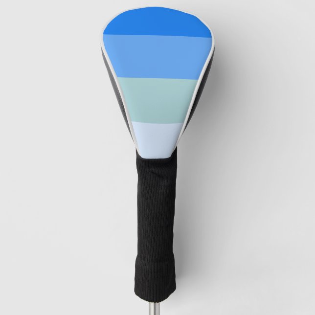 Blue Stripes Golf Head Cover (Front)