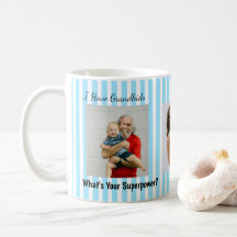 Blue Stripes Grand Parents Funny Personalized