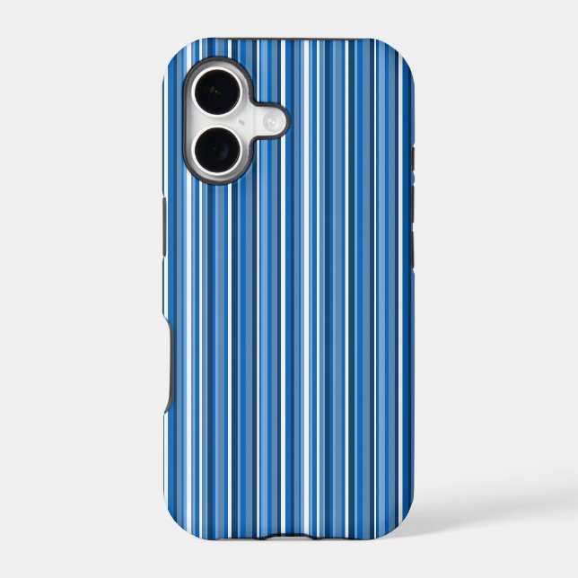 Blue Stripes Iphone Case (Back)