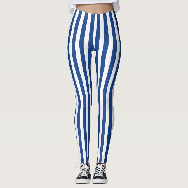 Blue Stripes Leggings (Front)