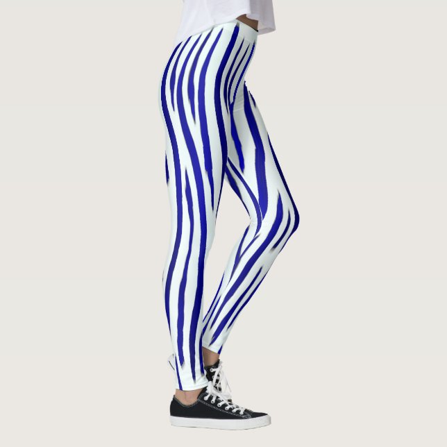 Blue Stripes Leggings (Right)