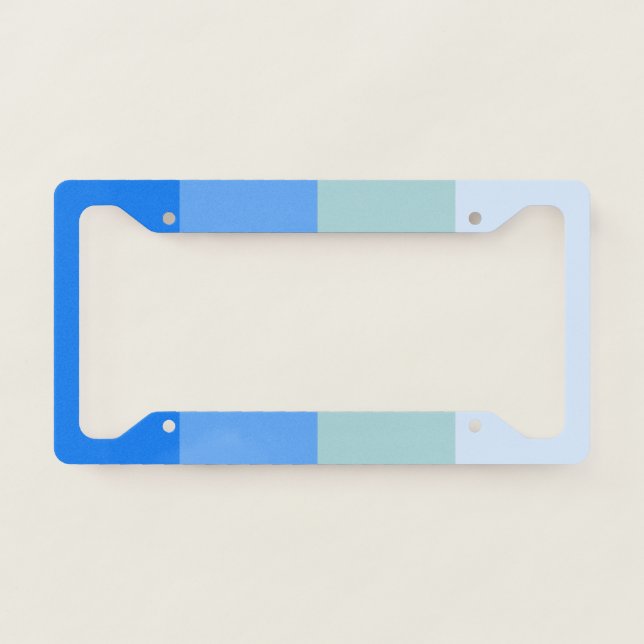 Blue Stripes License Plate Frame (Front)