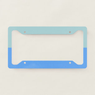 Blue Stripes License Plate Frame