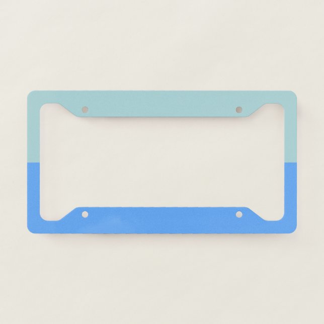 Blue Stripes License Plate Frame (Front)