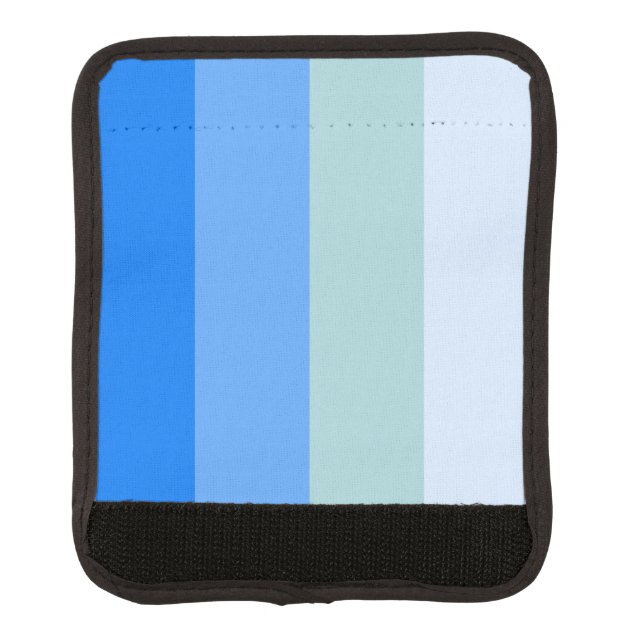 Blue Stripes Luggage Handle Wrap (Front)