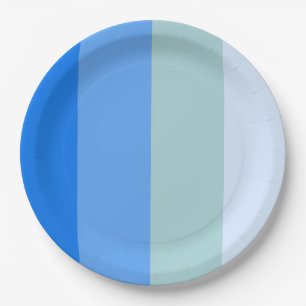 Blue Stripes Maritime Paper Plates