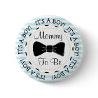 Blue Stripes Mommy to be Bowtie Baby Shower