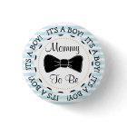Blue Stripes Mommy to be Bowtie Baby Shower