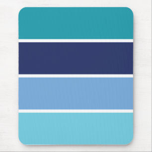 Blue Stripes Mouse Pad