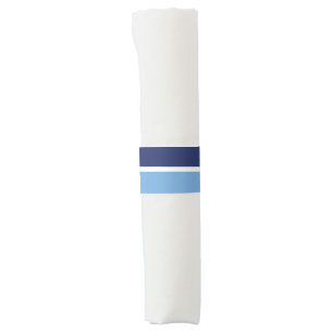 Blue stripes napkin bands