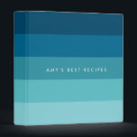Blue stripes palette 3 ring binder<br><div class="desc">A simple and modern design with an blue striped pattern.</div>
