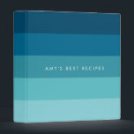 Blue stripes palette 3 ring binder<br><div class="desc">A simple and modern design with an blue striped pattern.</div>