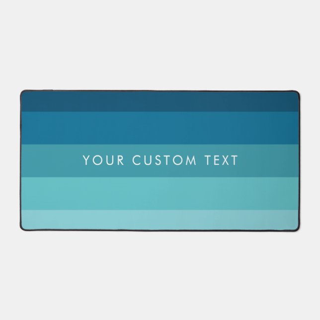 Blue stripes palette desk mat (Front)