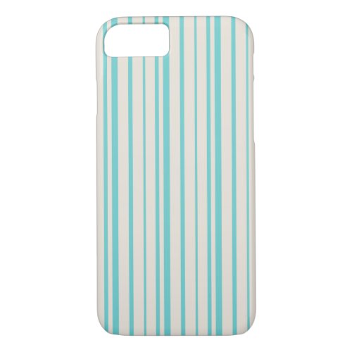 Blue stripes Pattern iPhone 87 Case