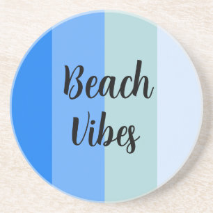 Blue Stripes Pattern Coaster