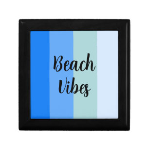 Blue Stripes Pattern Gift Box
