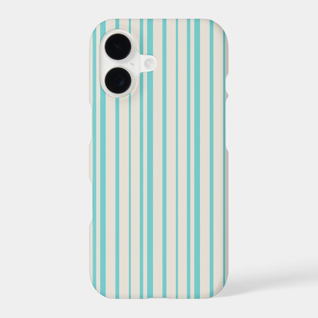 Blue stripes Pattern Iphone Case (Back)
