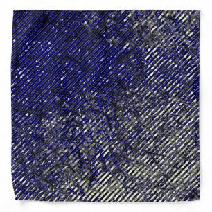 Blue stripes peeling off your colors bandana