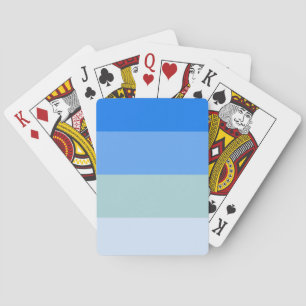 Blue Stripes Poker Cards